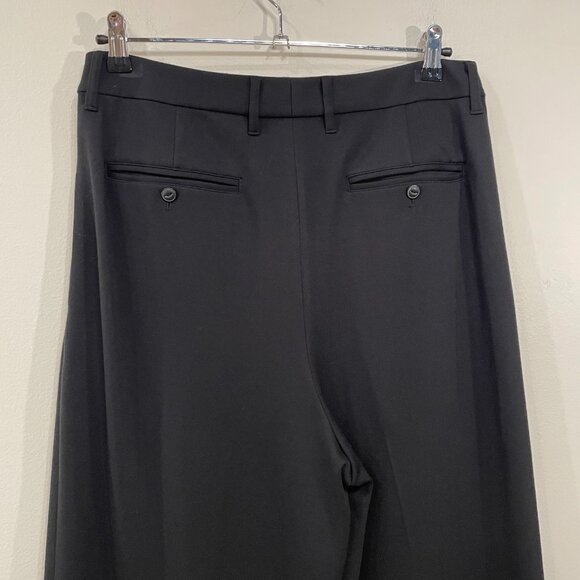 New Rag & Bone Marina Wide Leg Pleated Ponte Trouser Black Medium $358 - Picture 6 of 9